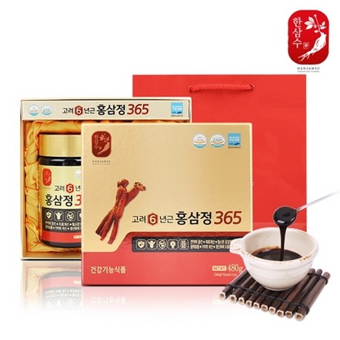 한삼수 고려 6년근 홍삼정 365 홍삼 진액 액기스 농축액 부모님 생일 생신 명절 선물 세트