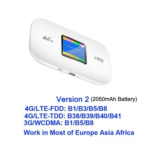 YLMOHO-잠금 해제 4G 와이파이 라우터 미니 3G Lte 무선/휴대용/포켓 모바일 핫스팟 자동차 Sim Mifi 3000mAh, 02 Version 2