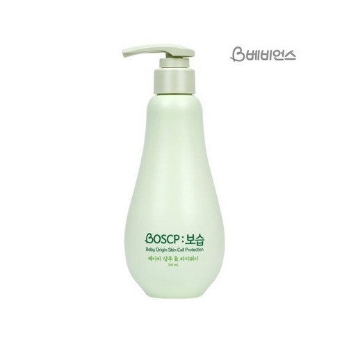 [베비언스] BOSCP베이비 샴푸앤바디워시245ml 신생아 유아 샴푸 로션 크림 육아 바스, 245ml, 1개