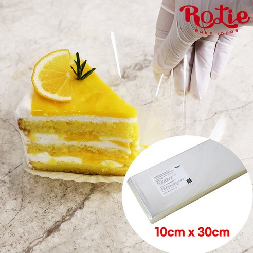 로티 조각케이크용 케이크 띠지 10cmX30cm 1000장, 1개