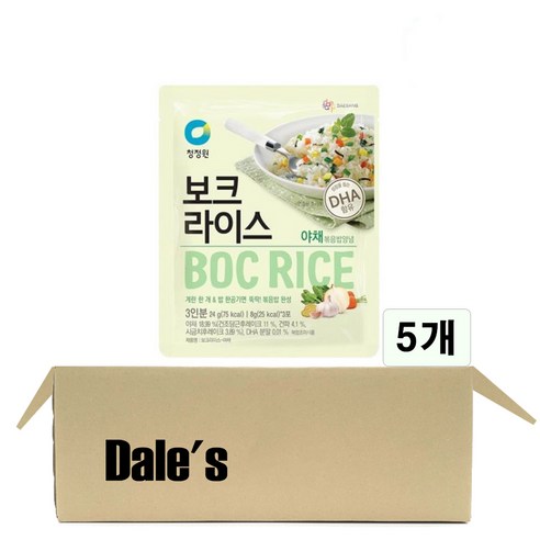 데일즈 기획 대상 청정원 보크라이스 야채 볶음밥 양념, 24g, 5개