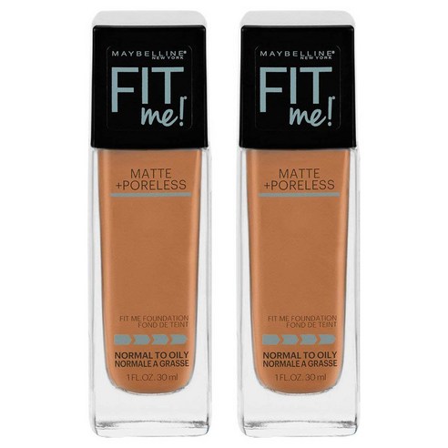 메이블린 핏 미! 매트+ 포어리스 파운데이션 30ml, Classic Tan, 2개