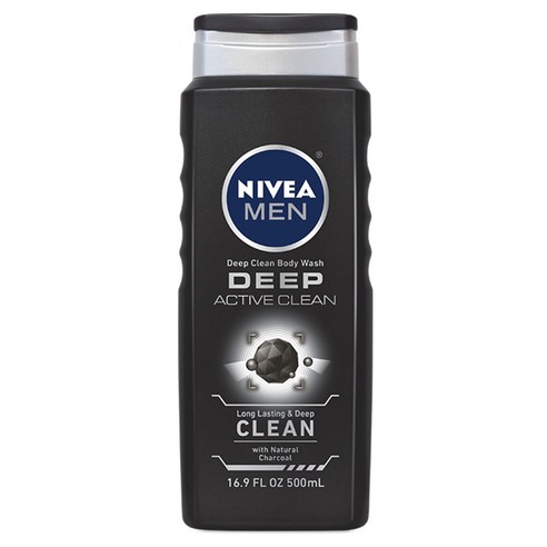 니베아 남성용 바디 워시 딥 클린 액티브, 1개, 500ml