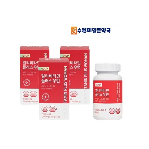 멀티비타 민 우먼 골드 영양제 3박스, 3개, 60캡슐