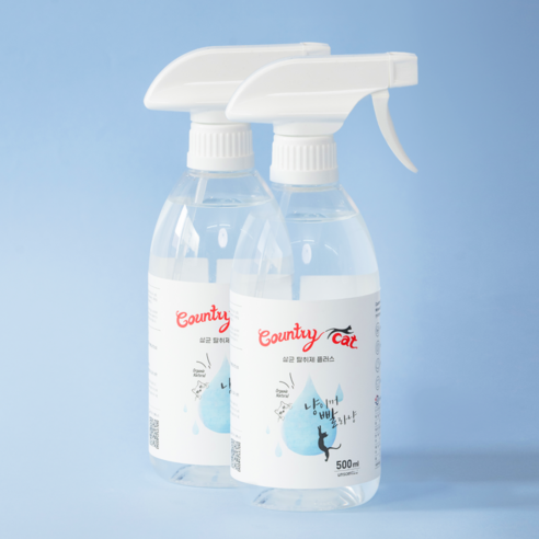 컨트리캣 무색 무향 살균소독 냄새제거제, 2개, 500ml