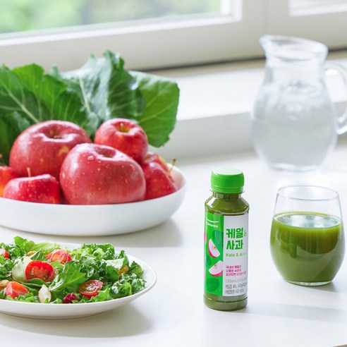 매일 아침, 풀무원녹즙 케일&사과로 상쾌한 건강 습관을 시작하세요.