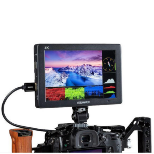 필월드 T7 PLUS 3D LUT 4K 필드 카메라 프리뷰 모니터는 경량 디자인과 휴대성, 넓은 시야각, 정확한 색상 재현을 특징으로 합니다.