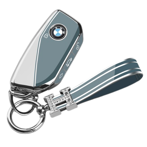 키에티 BMW 최신 i7 x7 스마트 키케이스 + H큐빅 키체인