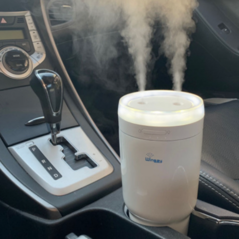 윈세이 무선 차량용 가습기 700ml, 아이보리 윈세이 무선 차량용 가습기 700ml, 아이보리
