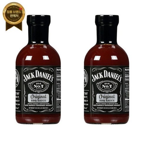 JACK DANIELS 잭 다니엘 오리지날 바베큐 소스 1 106g (553g X 2개입) / 미국, 553g, 3개