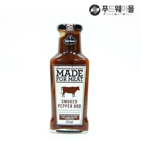 퀴네 스모크드페퍼 바베큐소스, 235ml, 16개