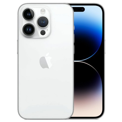 Apple 정품 아이폰 14 Pro 자급제, 실버, 128GB