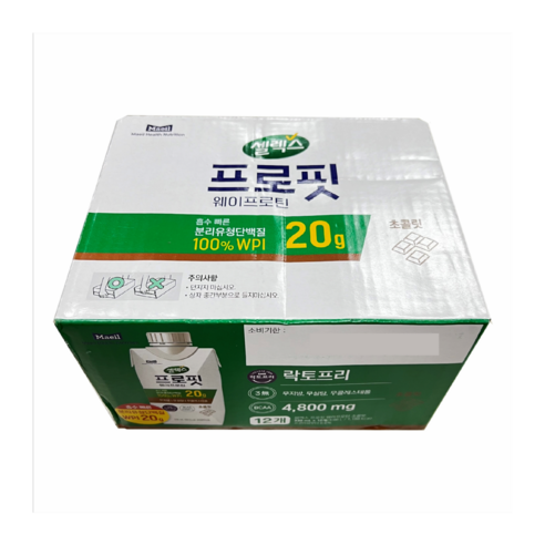 셀렉스 프로핏 프로틴음료 웨이프로틴 초코 초콜릿맛 330ml X 12팩 +콤부차 1포, 12개