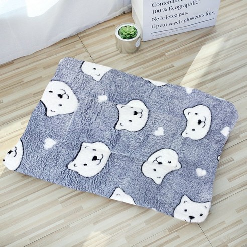 부드러운 반려동물 댕냥이 패턴 애착 방석, 빅베어, 1개