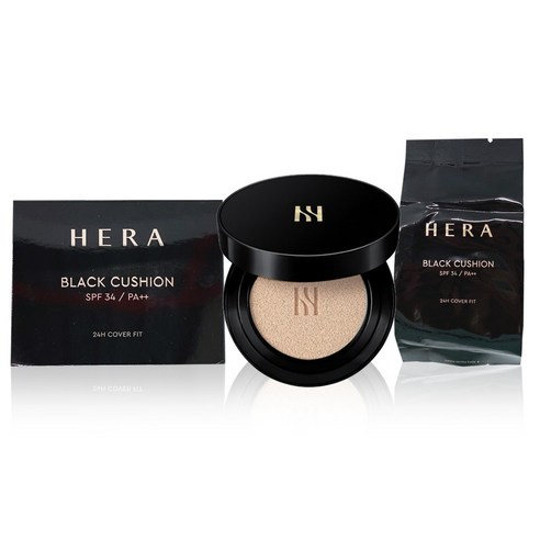 [HE:RA] NEW 리뉴얼 블랙 쿠션 (전색상 택1)/ 본품15g+리필15g (SPF34/PA++), 21N1, 1개