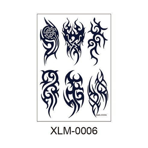 다이나토리 반영구 리얼 헤나 타투스티커 2장, XLM-0006, 2개