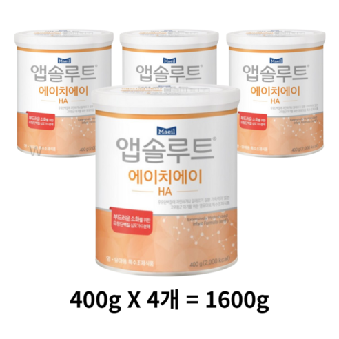 매일유업 앱솔루트 에이치에이 분유, 1600g, 7개 1600g × 7개 섬네일