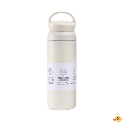 윤판장 물이 새지않는 이중 실리콘 패킹 스텐텀블러, 1개, 아이보리, 500ml