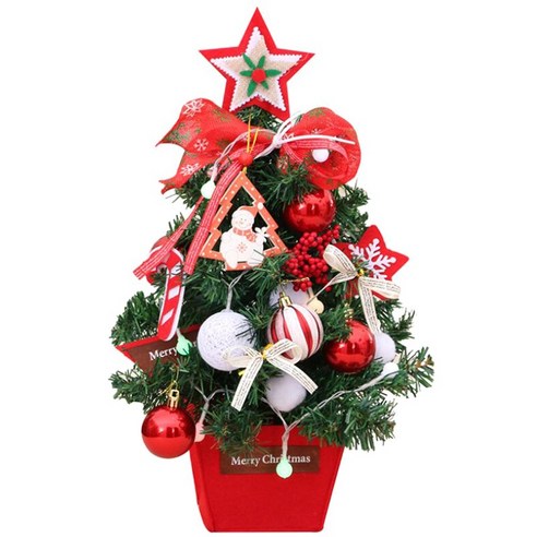 크리스마스 트리 바탕 화면 작은 미니 장식 크리스마스 트리 장식 선물 상자 크리스마스 장식, 하나, 무작위 스타일