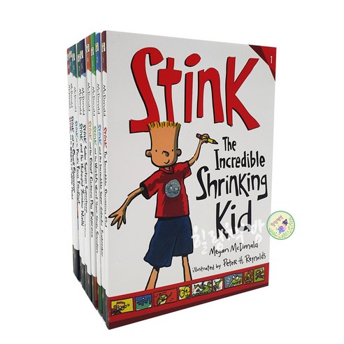 [힐링책방] 국내 1일 배송 주디무디 동생 스팅크 챕터북 Stink 10권세트 정식 음원 제공, 10권 세트