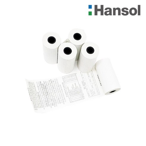 바이메리 한솔제지 57X30 무지 약관 포스용지 감열지 2인치 친환경영수증용지 PDA 휴대용 무선 단말기 타코메타 신용카드용지 BPAFREE/groce, 300롤