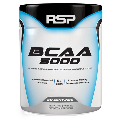 알에스피 BCAA 5000, 300g, 언플레이버드(Unflavored), 1개