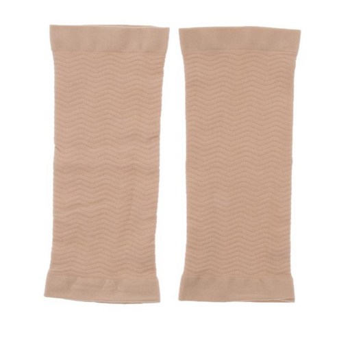 체중 감량을 위한 2 조각 블랙 암 셰이퍼 슬리브 어퍼 암 랩 밴드 shapewear-운동 스포츠를 위한 팻 버스터, 스킨, 20cm, 폴리 에스터
