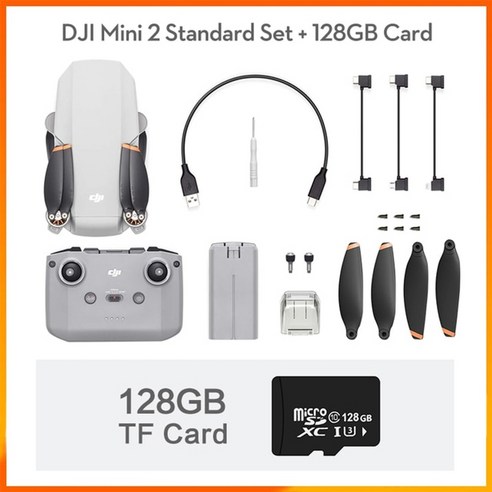 촬영용드론 촬영드론 4k30fps 카메라 및 4x 줌 10km 전송 거리가 있는 dji 핫 mini 2 drone mavic mini 2 brand new original, 128g의 표준