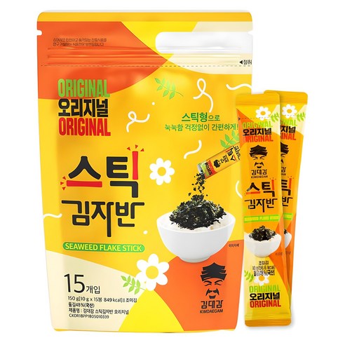 김대감 스틱 김자반 오리지널 15p, 150g, 1개