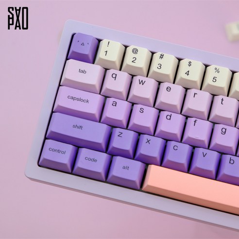 GMK Purple Cute 키캡 PBT 체리 5면 염료승화 (129키)