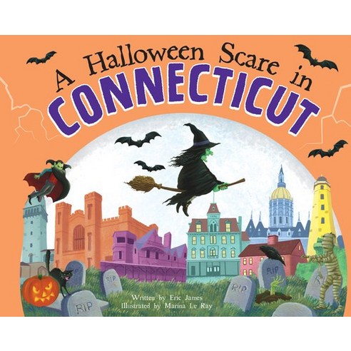 (영문도서) A Halloween Scare in Connecticut Hardcover, Sourcebooks Wonderland, English, 9781728233536