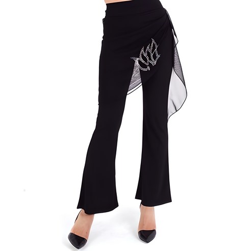 댄스 플로어를 수놓는 우아한 움직임, 댄스도매 밸리도 댄스스포츠 팬츠와 함께 라인댄스복바지