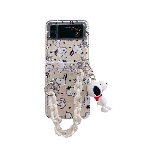 [OKㅣ강추] z플립5힌지보호케이스 큐티 스누피 캐릭터 ZFlip5 ZFlip4 [OKNOWㅣ추천상품]