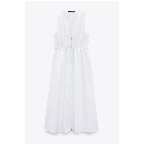 ZARA 자라 여성 포플린 원피스 지퍼 2539001
