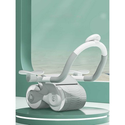 AB슬라이드 롤아웃 코어 운동 복근 휴대폰 거치 휠, 자동 리바운드 실버 모델 베이직