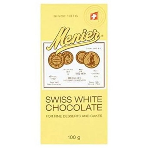 Menier White Chocolate - 100g (0.22 lbs), 1개