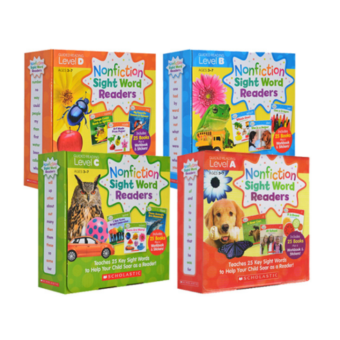 Scholastic Sight Word Readers 파닉스 학습 1-4 레벨 세트 스콜라스틱 사이트워드리더스