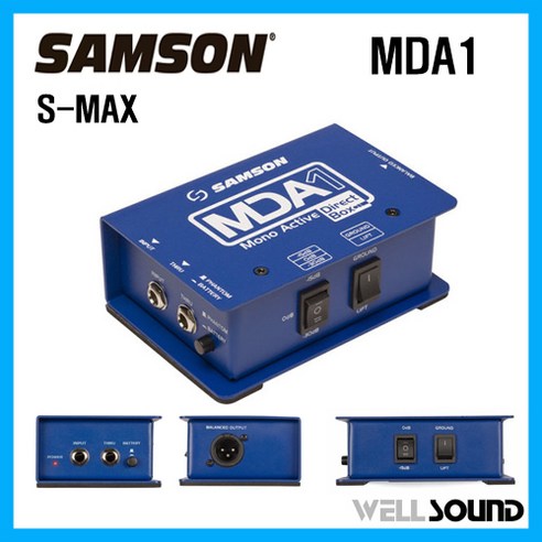 SAMSON MDA1 1채널 액티브 다이렉트 박스 주파수응답 18Hz ~ 35KHz