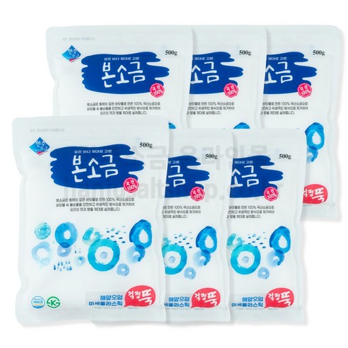 농협 한주 본소금, 500g, 6개 - 기타소금 | 쿠팡