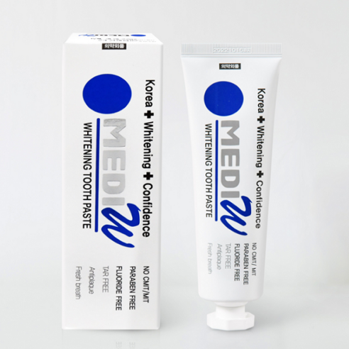 메디더블유 미백 치약 110g 10팩 메디클로