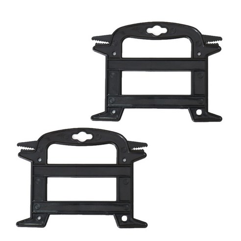2pcs 캠핑 스포츠 paracord 사다리 주최자 로프 라인 케이블 홀더 랙, 블랙, 플라스틱