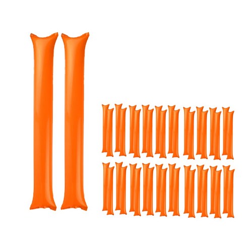 [메잌미] 응원용 막대풍선 응원풍선 스틱벌룬, 40개, 오렌지