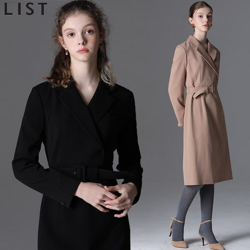 리스트 벨티드 라펠 칼라 원피스 택가격 278000원 리스트원피스 리스트 벨티드 라펠 칼라 원피스 택가격 278000원 리스트원피스