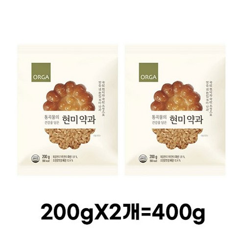 ORGA 현미 약과, 400g, 1개