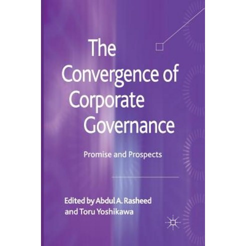 (영문도서) The Convergence of Corporate Governance: Promise and Prospects Paperback, Palgrave MacMillan, English, 9781349334100