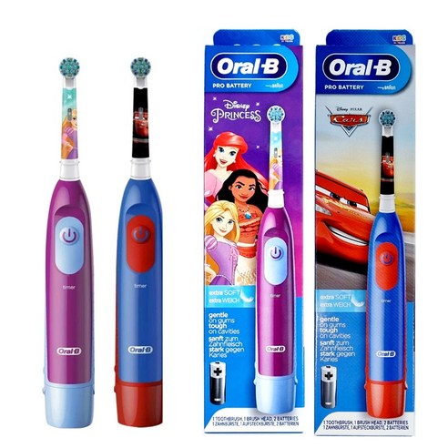 오랄비 스테이지스파워 어린이 전동칫솔 부드러운모 건전지용 프린세스 카즈, 어린이전동칫솔(카즈), 1개, 1개입, 어린이전동칫솔(카즈)