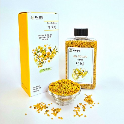 지리산 국산 먹는 꽃가루 건조 벌화분 비폴렌 BEEPOLLEN 1병