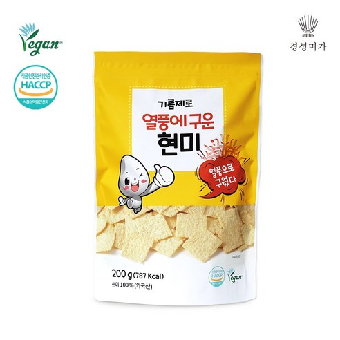 경성미가 기름제로 현미칩, 200g, 1개 - 쌀과자 | 쿠팡