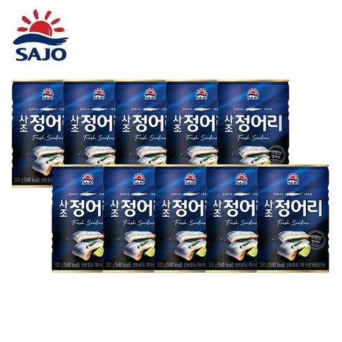 사조 정어리 통조림 300g (유통기한 24년10월), 10개