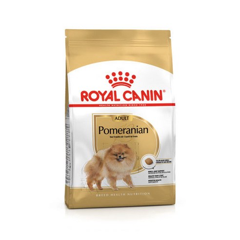 로얄캐닌 포메라니안 어덜트 강아지 사료 3Kg 포메, 0 adult Pomeranian 곡물, 1.5kg, 1개